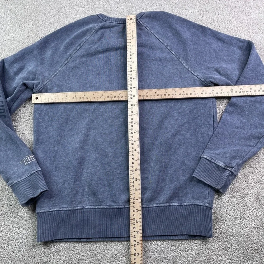 Outerknown Sweatshirt Mens Small Blue Sur‎ Hemp Organic Cotton French Terry